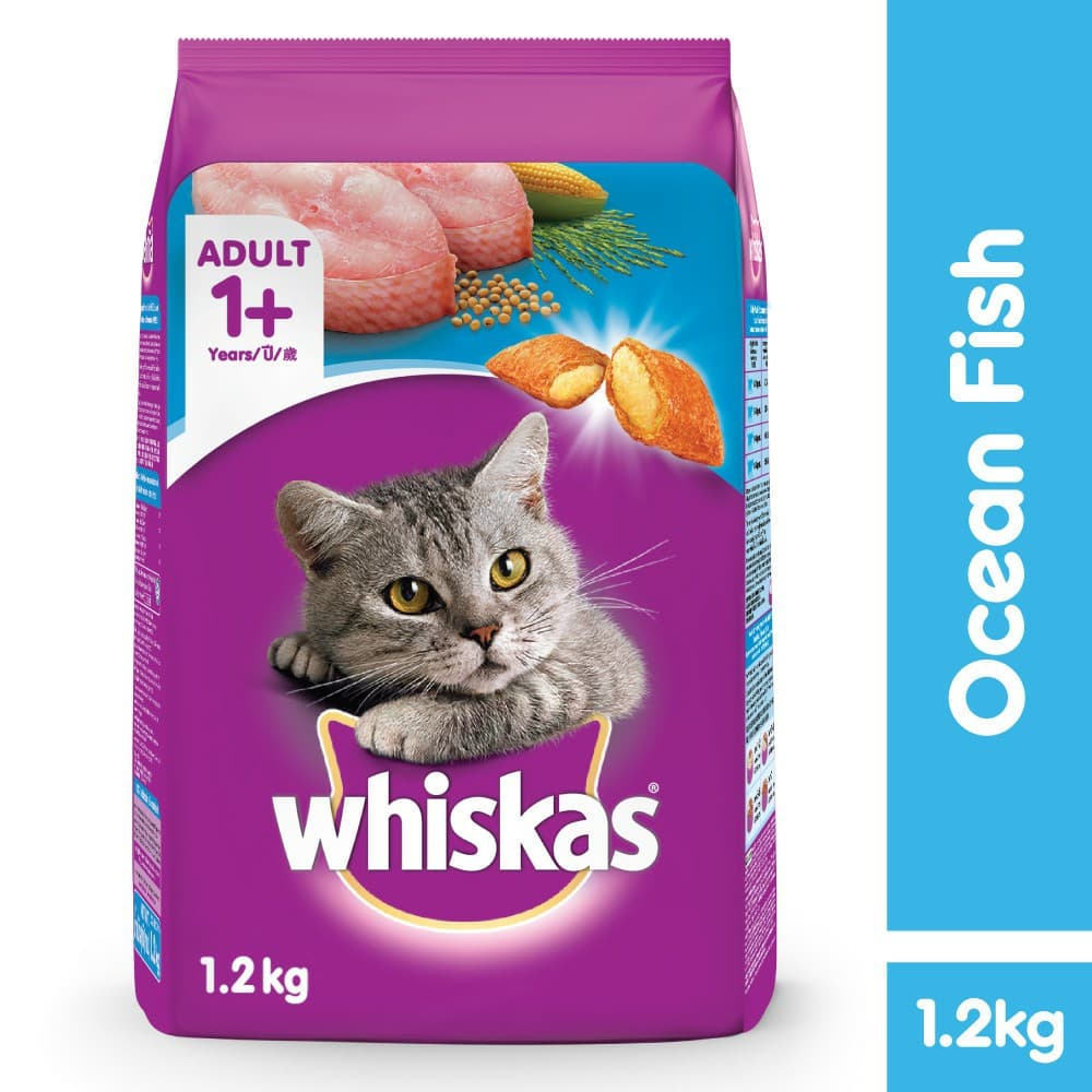 Picture of WHISKAS Cat Food (Ocean Fish)Adult -1.2KG
