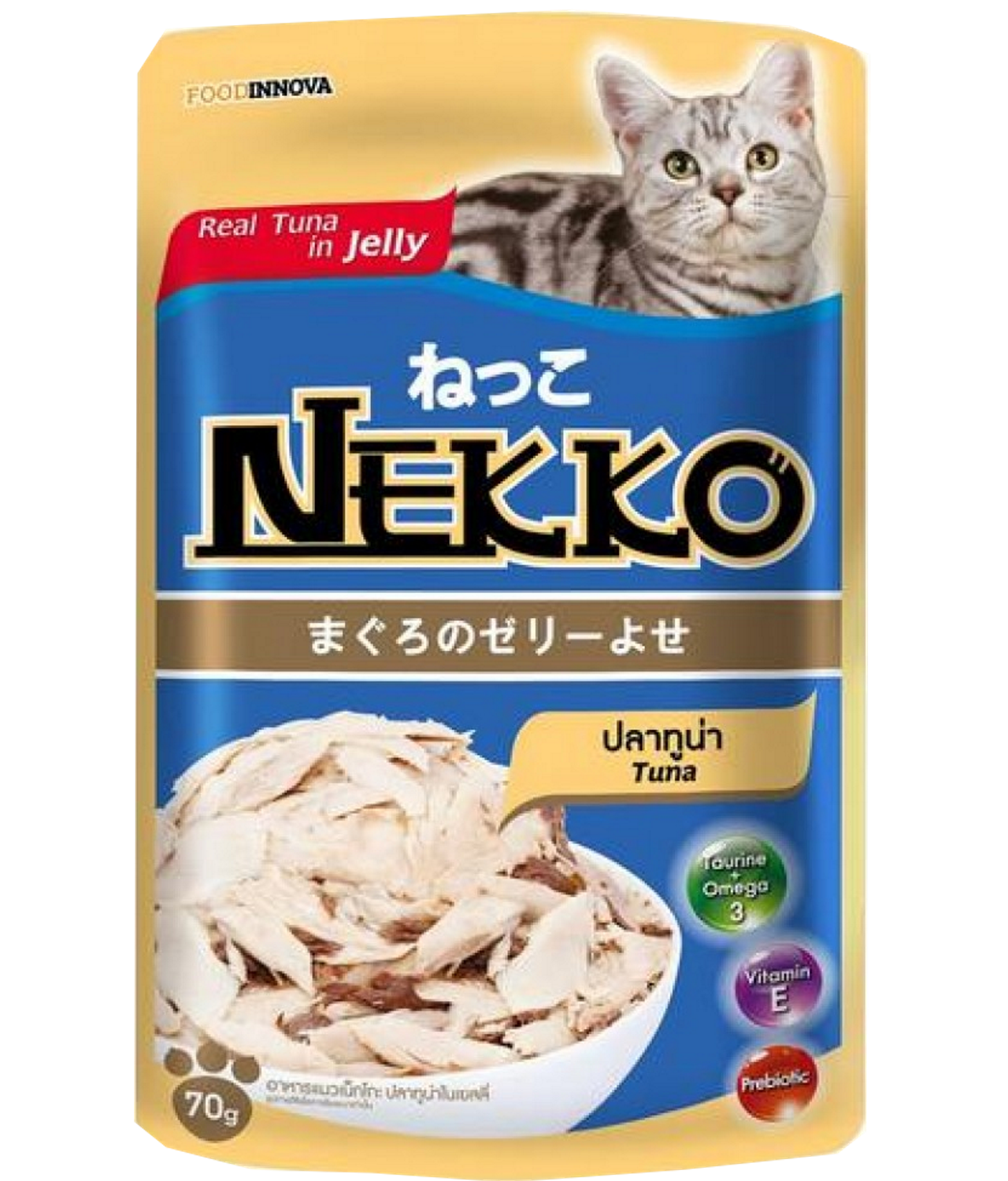 Picture of Nekko Tuna Topping Chicken In Gravy Cat Food 70gm