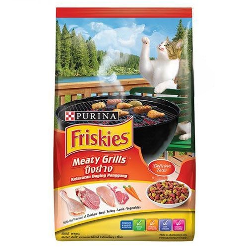 Picture of Purina Friskies Meaty Grills Adult Dry Cat Food 3kg