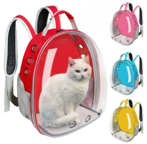 Picture of Cat Bag Breathable Portable Pet Carrier Bag Outdoor Travel Backpack for Cat
