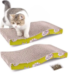 Cat Scratching Pad Corrugated Cardboard Scratcher With Catnip