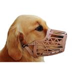 Adjustable Plastic Basket Dog Muzzle Mouth Mesh