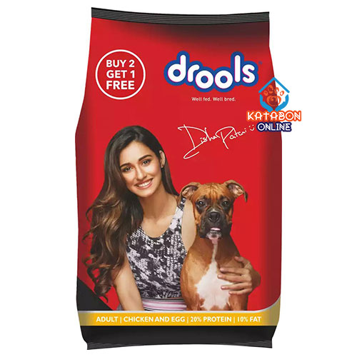 Picture of Drools Adult Dog Dry Food Chicken And Egg 400g (Buy 2 Get 1 Free)