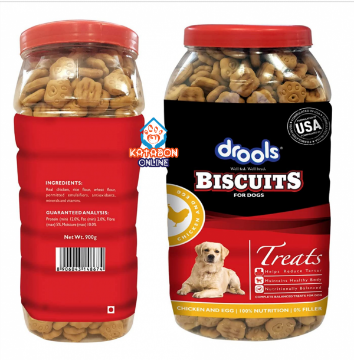 Picture of Drools Chicken and Egg Biscuits Treats For Dog 800gm