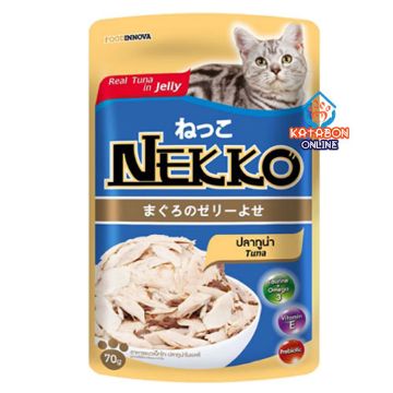 Picture of Foodinnova Nekko Adult Pouch Wet Cat Food Real Tuna In Jelly 70g