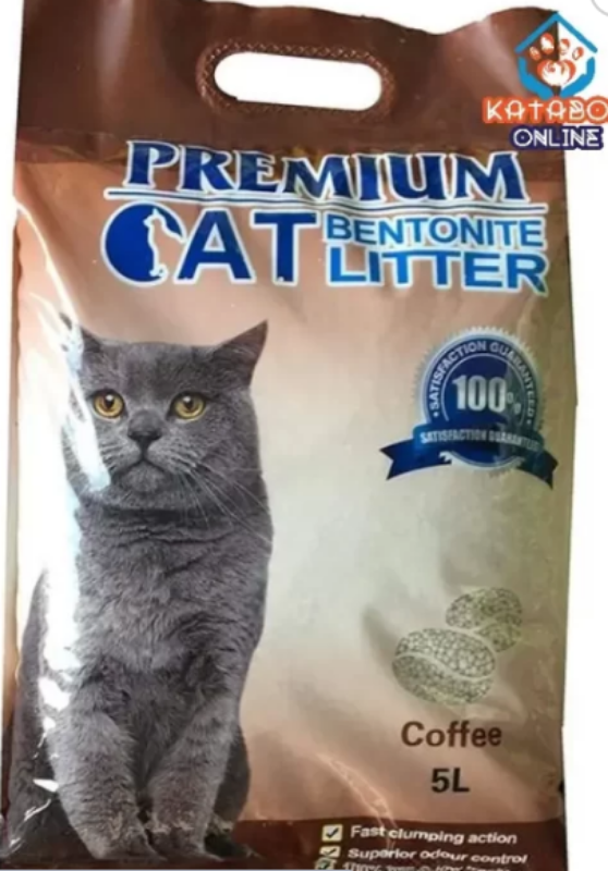 Premium Bentonite Cat Litter Coffee Flavor 5LAgroMukam