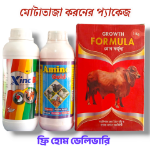 মোটাতাজা করনের প্যাকেজ (Amino gold + 1L+Xinc B 1L+ Growth Formula 1kg)