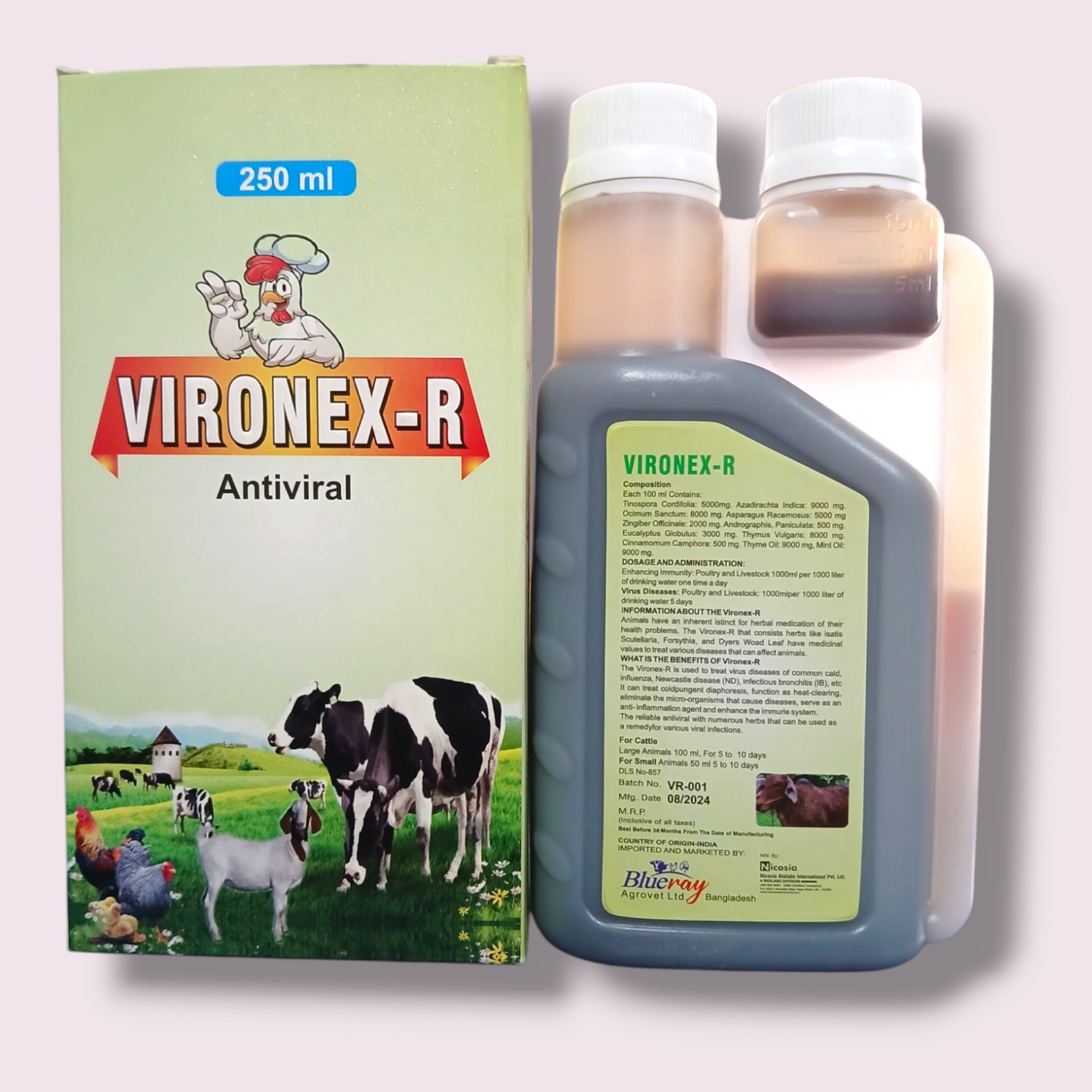 Picture of VIRONEX -R ( Antiviral)250 ml 