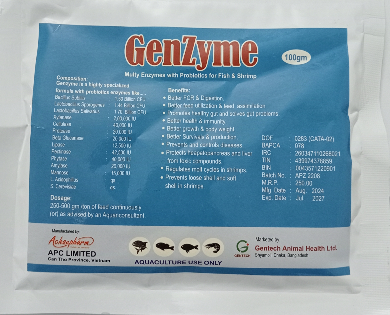 Picture of Genzyme 100 gm sachet